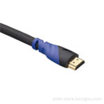 HDMI 19Pin Blue and Black 30awg Gold-Plated Plug